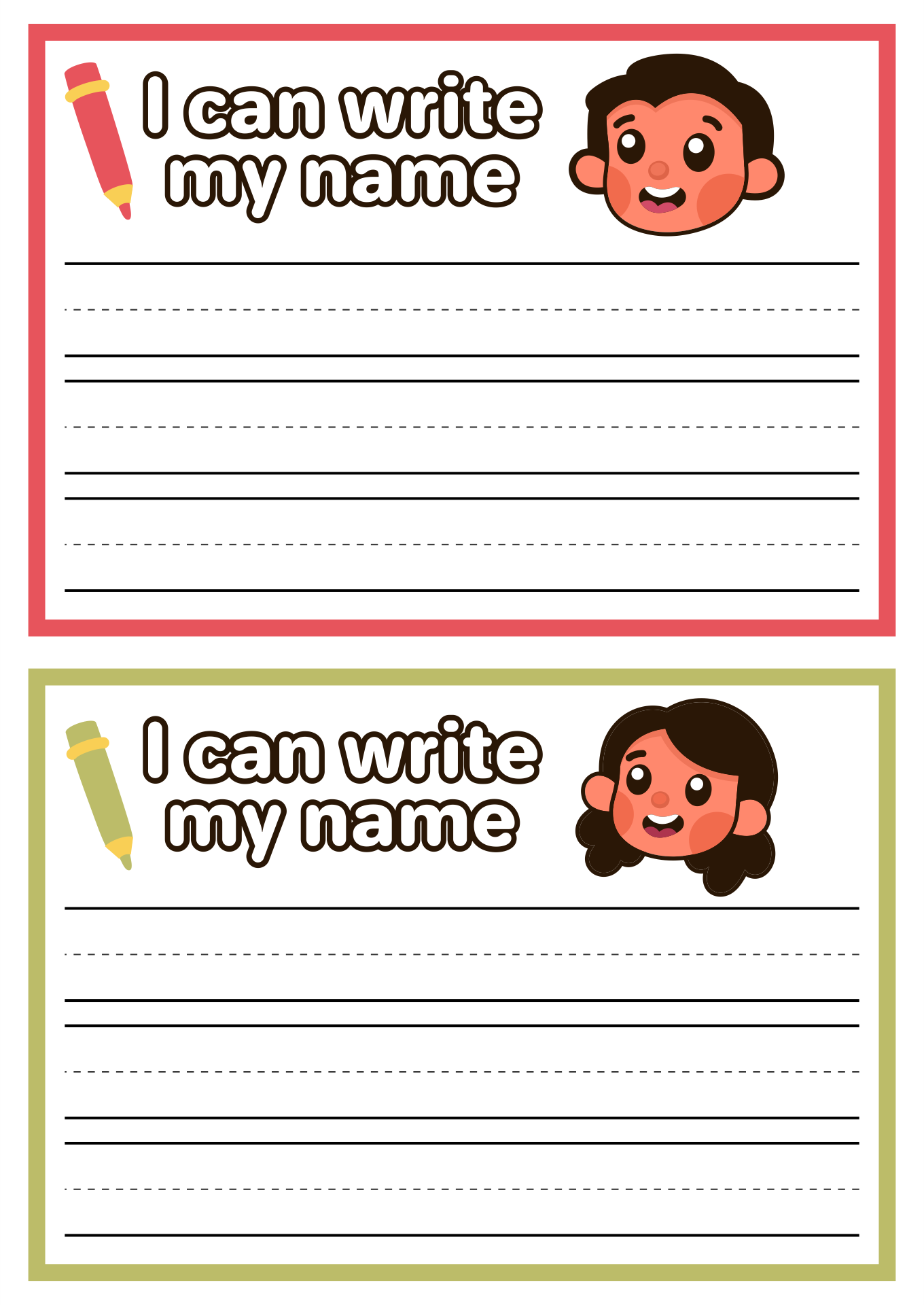 i can write my name worksheet
