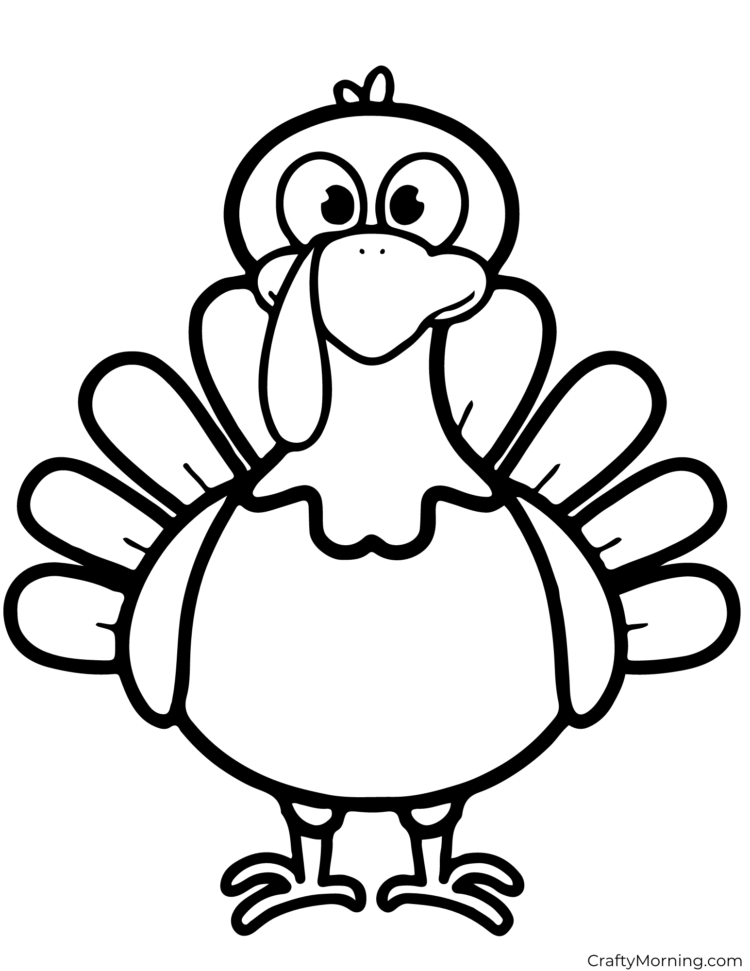 Turkey Template To Color Crafty Morning Turkey Template To Color Crafty Morning