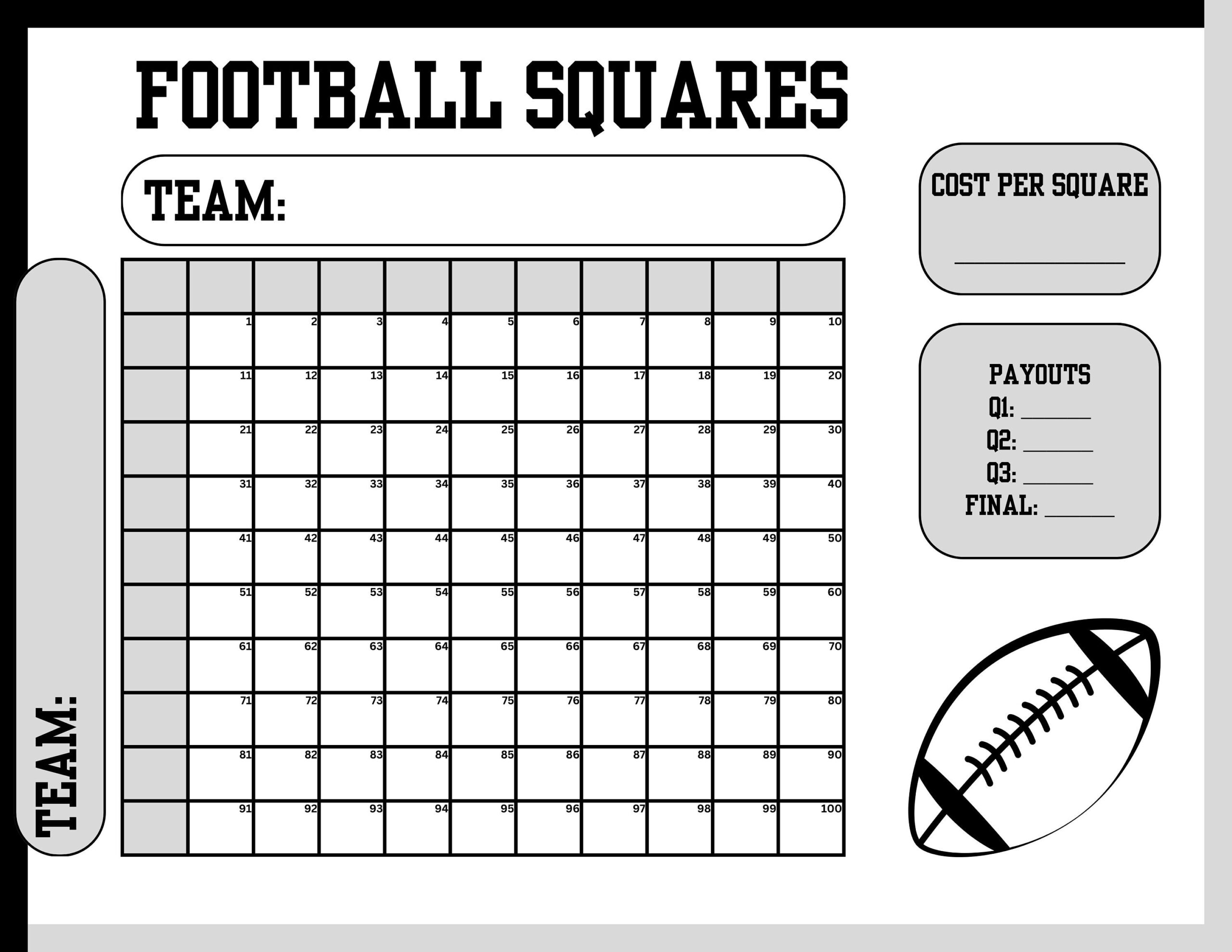 free printable football squares pdf