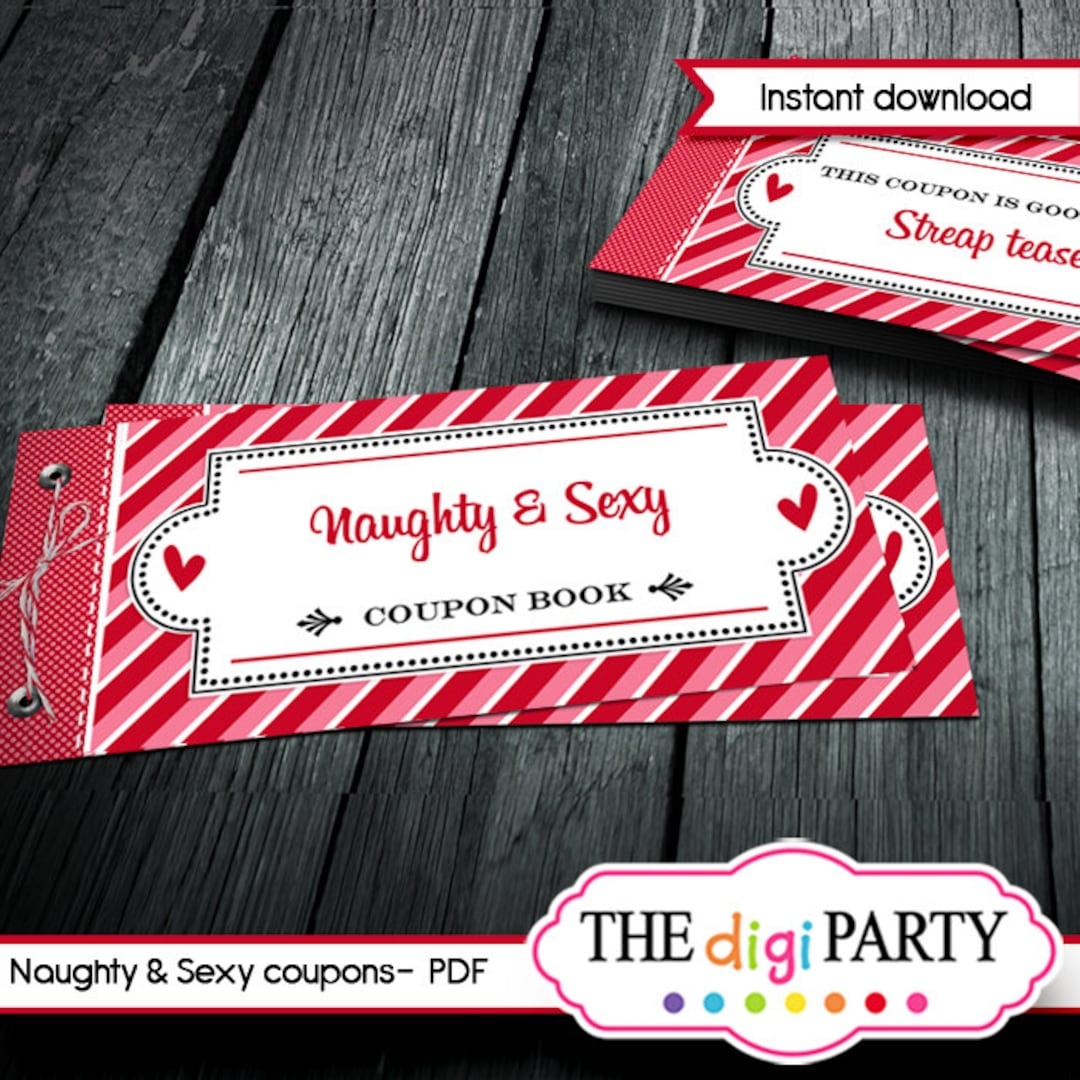 Valentine s Day Sexy And Naughty Gift Coupon Book Printable And Editable Pdf DIY Ideas For Him Avaliable For Instant Download Etsy