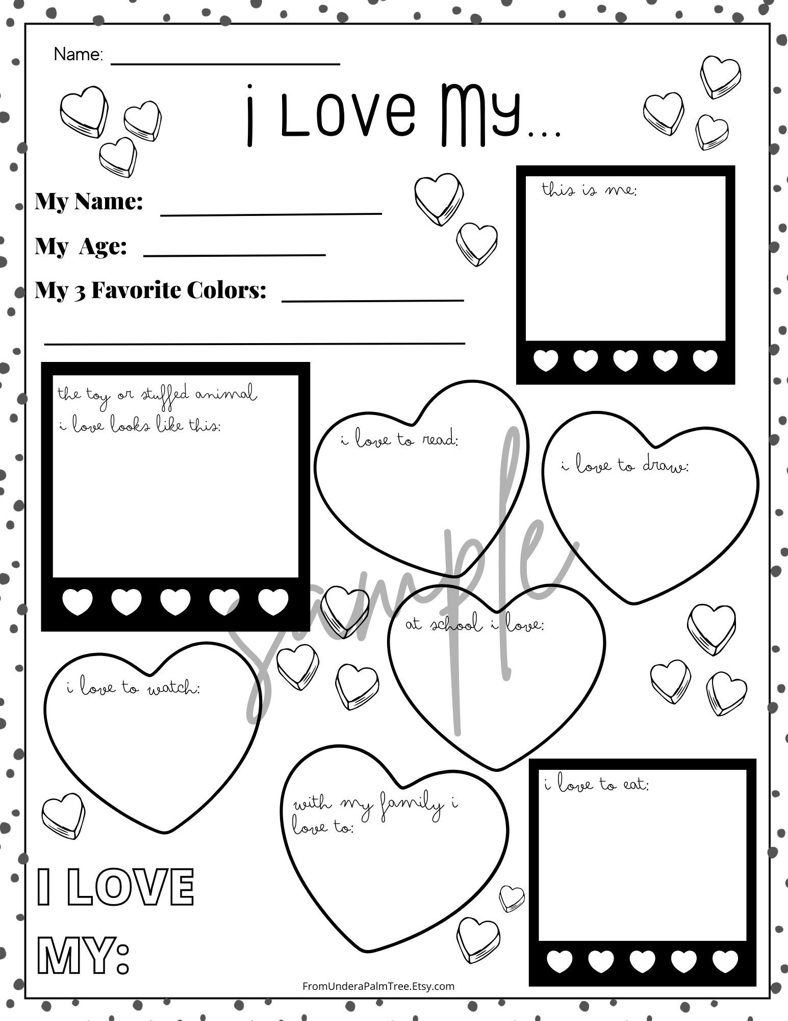 Valentine s Day Worksheet Bundle From Under A Palm Tree Valentine s Day Worksheet Bundle From Under A Palm Tree