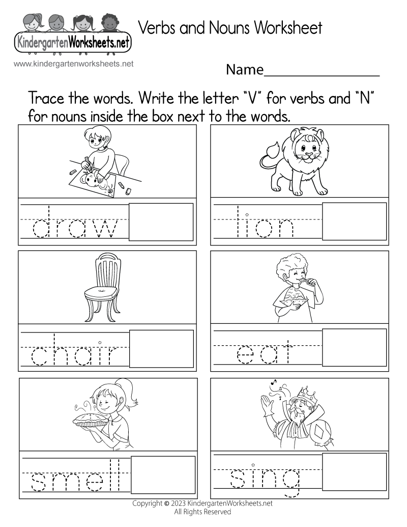Verbs And Nouns Worksheet Free Printable Digital PDF Verbs And Nouns Worksheet Free Printable Digital PDF