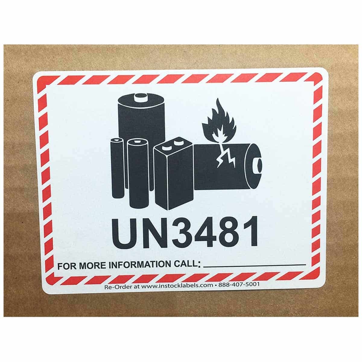 Warehouse UN3481 Caution Lithium Battery Labels InStockLabels Warehouse UN3481 Caution Lithium Battery Labels InStockLabels