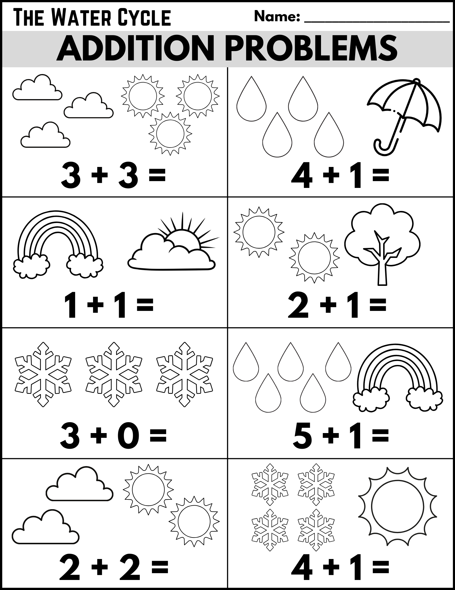 water cycle worksheet