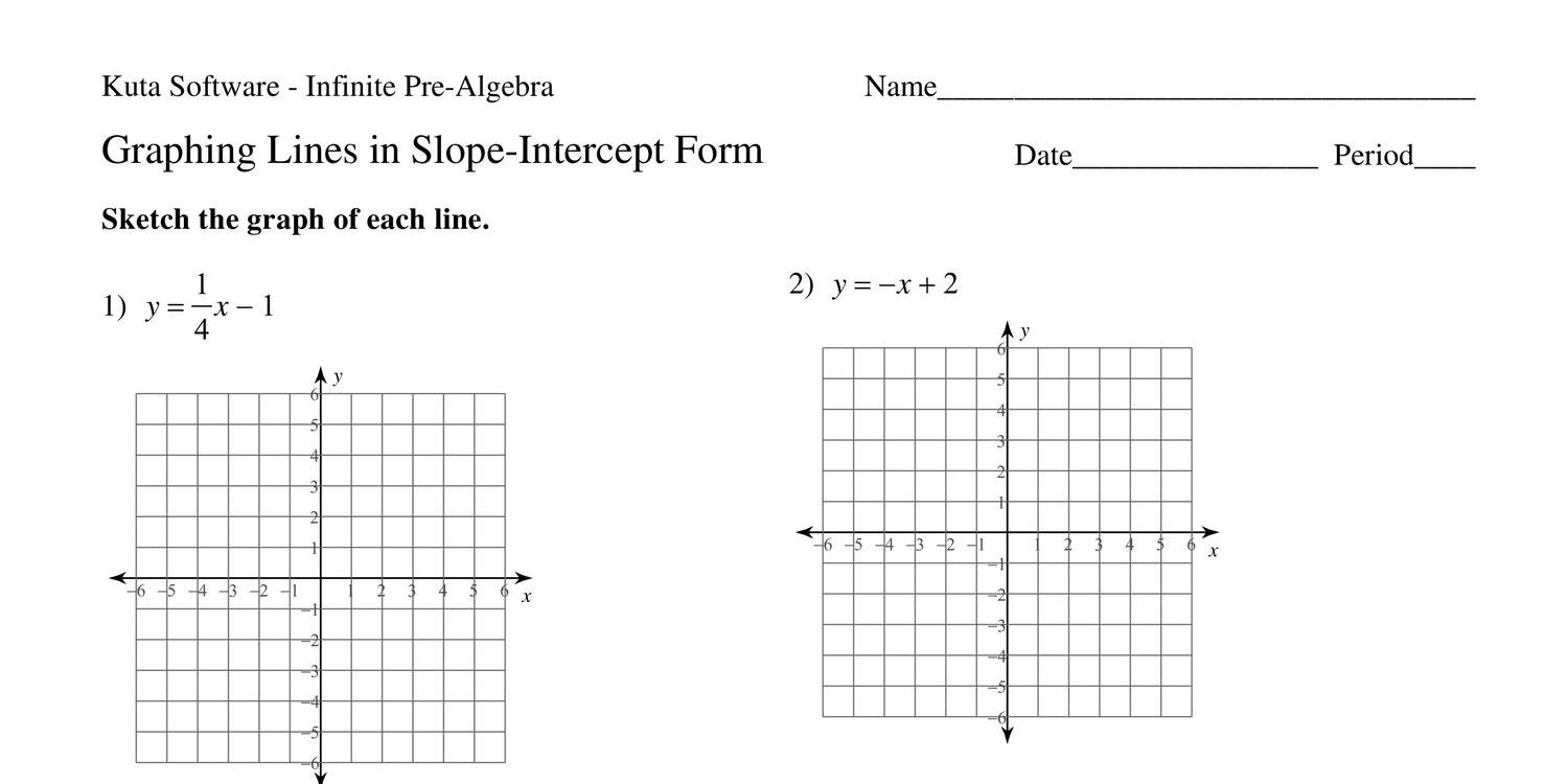 Week 7 Homework Adv Math Graphing Lines In Slope Intercept Form pdf DocDroid