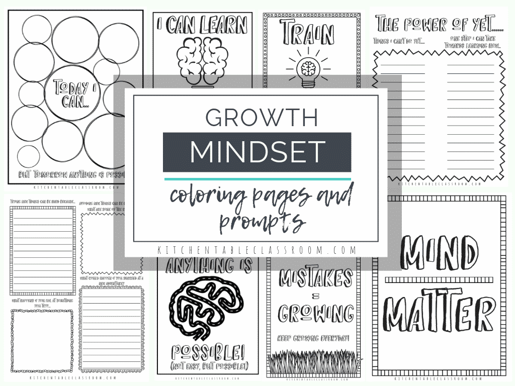 growth mindset worksheets