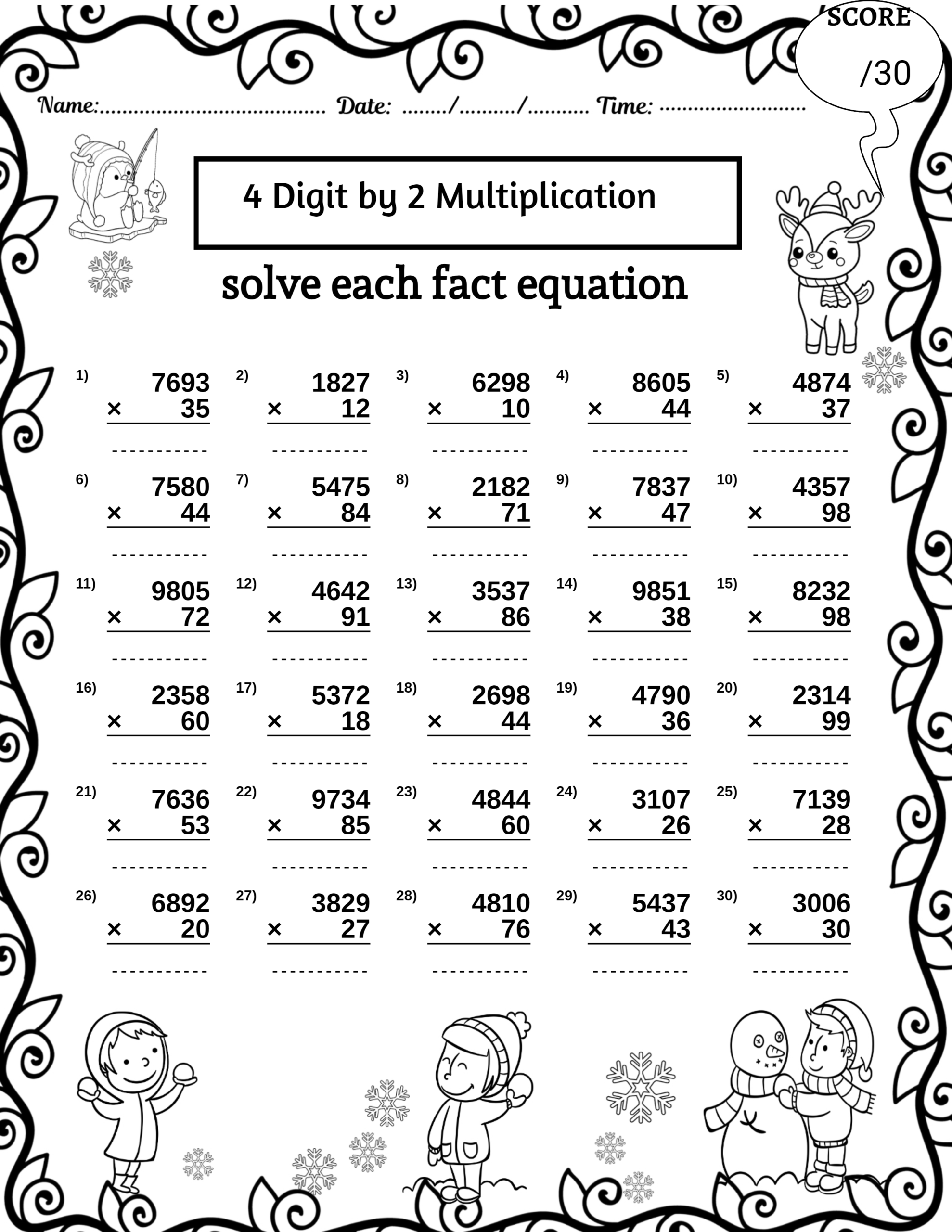 multiplication and division worksheets multiplication and division worksheets