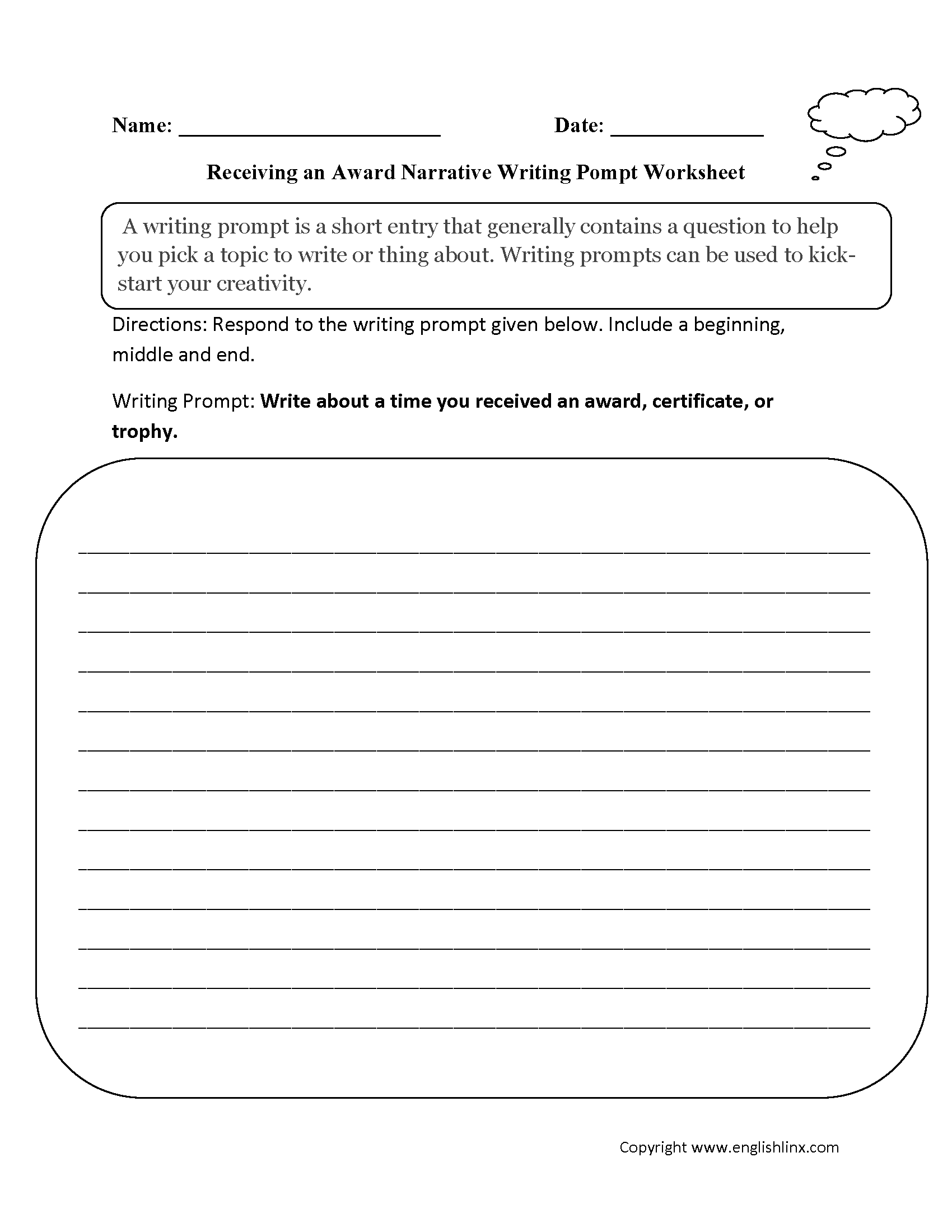 3rd grade writing worksheets