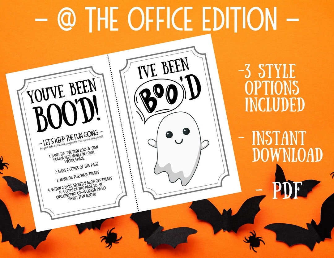 you've been booed printable